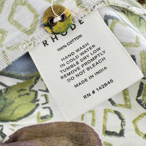 Rhode Women's Highland Orland White Long Sleeve Aeres Mini Dress Size Medium - Picture 7 of 10